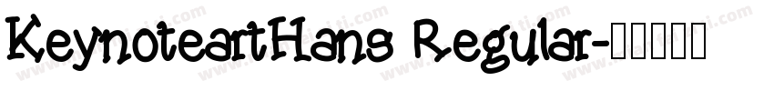 KeynoteartHans Regular字体转换